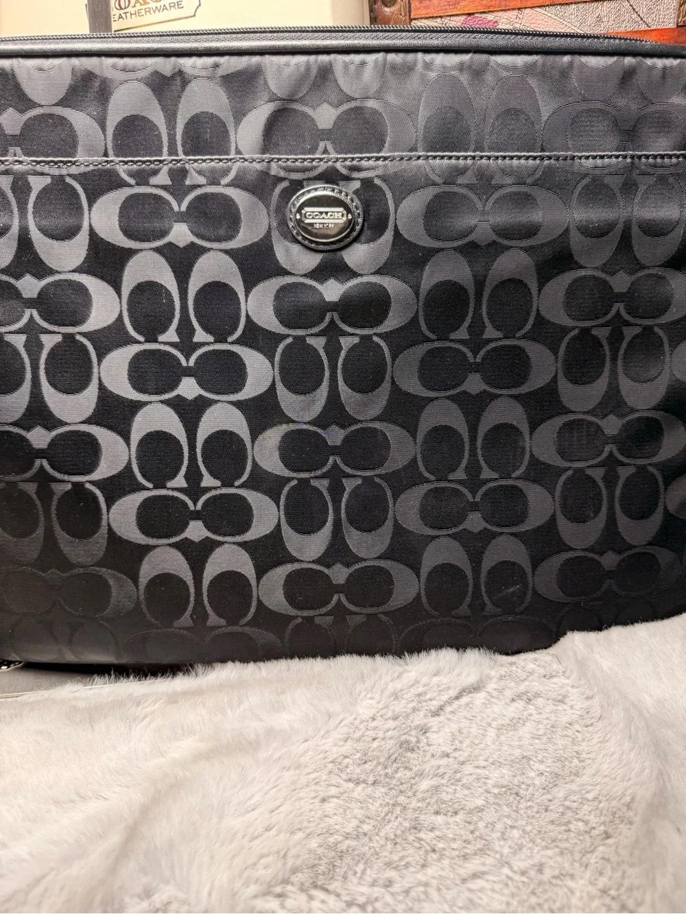 Coach laptop briefcase
